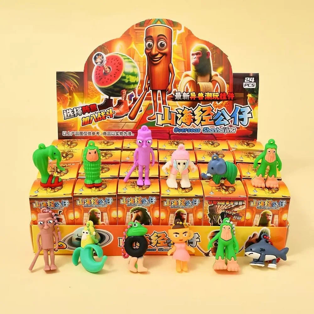 NEW Italian Brainrot Blind Box Tungtungtung Sahur Tralalelo Tralala Brr Brr Patapim Mini Keychain Pendant Blind Box Toys Gift