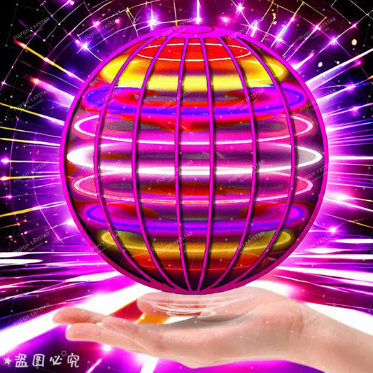 Flying Ball Toys Ball Magic Controller Mini Drone with Built-in LED Lights 360° Rotation Suitable for Kids Adults Outdoor Indoor Magic Flying Toys