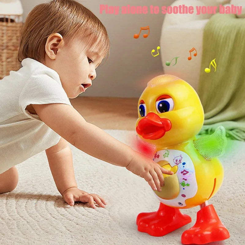 Dancing Duck With Music And Lights Flashing Real Action Educational Toy For Baby Kids Children Toddler Indoor Outdoor Gift