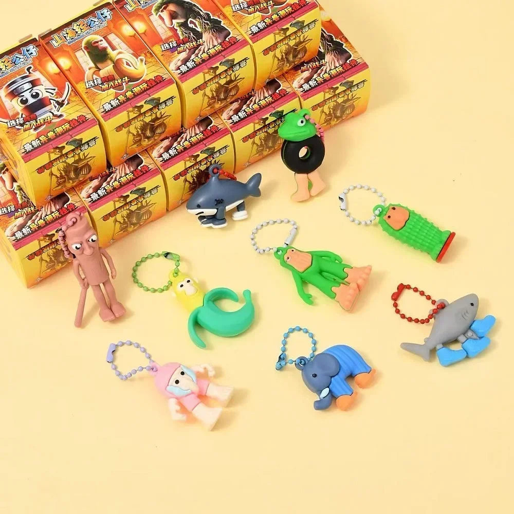 NEW Italian Brainrot Blind Box Tungtungtung Sahur Tralalelo Tralala Brr Brr Patapim Mini Keychain Pendant Blind Box Toys Gift